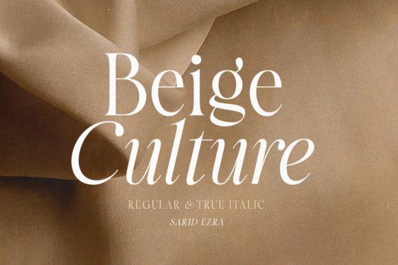 Beige Culture: A Luxe Serif That Earns Its Place in Real Branding
