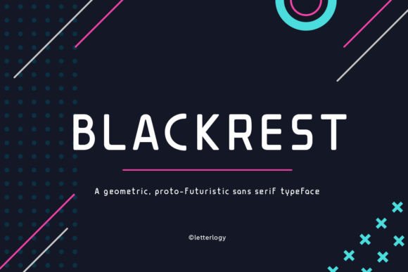 Blackrest: A Proto-Futuristic Display Font for Digital Branding
