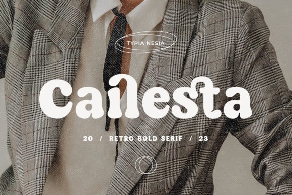 Cailesta: A Chubby Vintage Serif Font for Handmade Brands