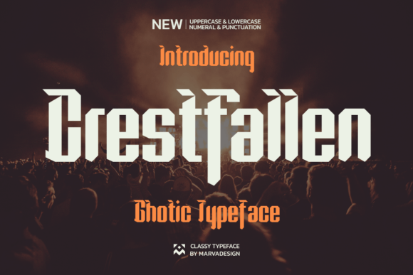 Crestfallen: A Modern Blackletter Font for Bold Brand Messaging