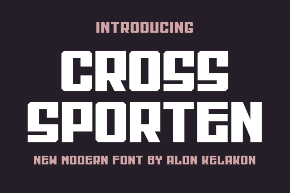 Cross Sporten: A Bold Display Font That Earns Its Place