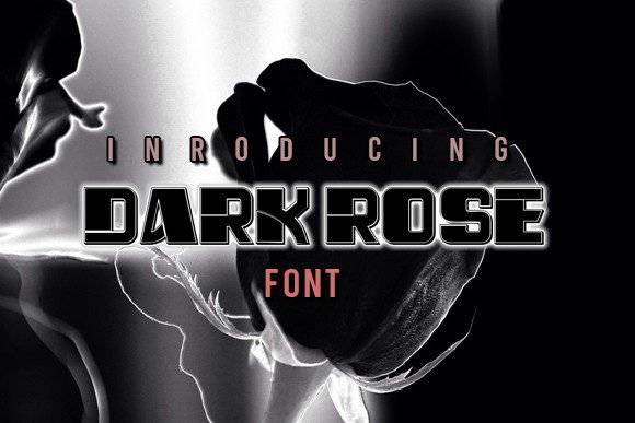 Dark Rose: A Futuristic Display Font for Editorial Impact