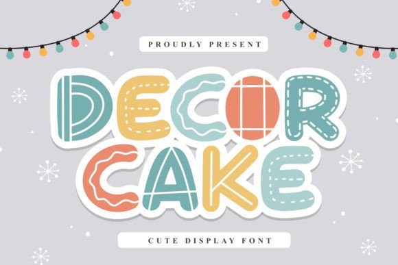 Decor Cake: A Playful Display Font for Joyful Brand Identities