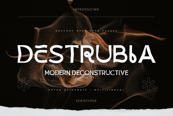 Destrubia: A Contemporary Display Font for Editorial Impact