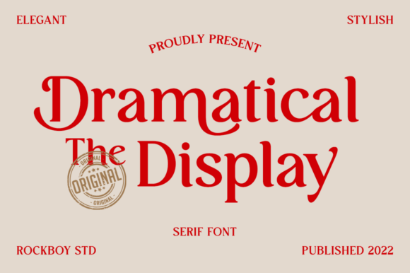 Dramatical the Display: A Refined Serif Font for Digital Branding
