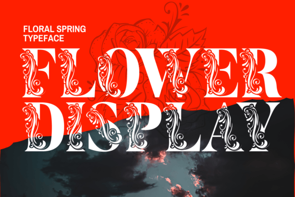 Flower Display: A Decorative Font That Elevates Digital Branding