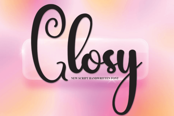 Glosy: A Sweet, Friendly Handwritten Font for Thoughtful Design