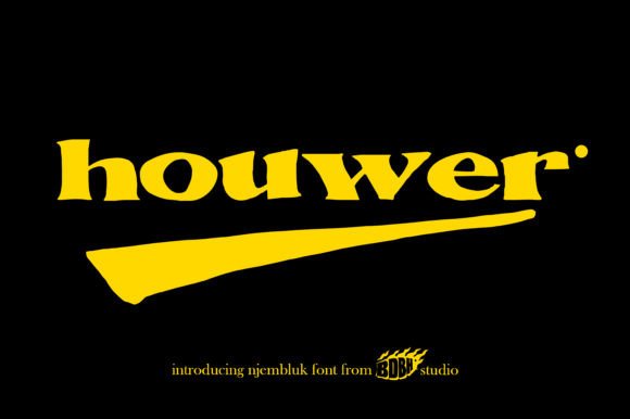 Houwer: A Bold Display Font for Confident Digital Branding