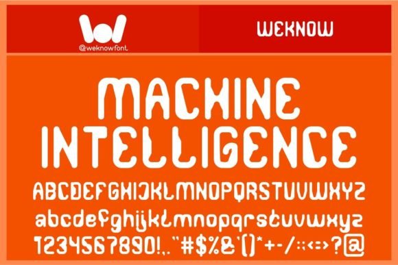 Machine Intelligence: A Techno Display Font for Digital Branding