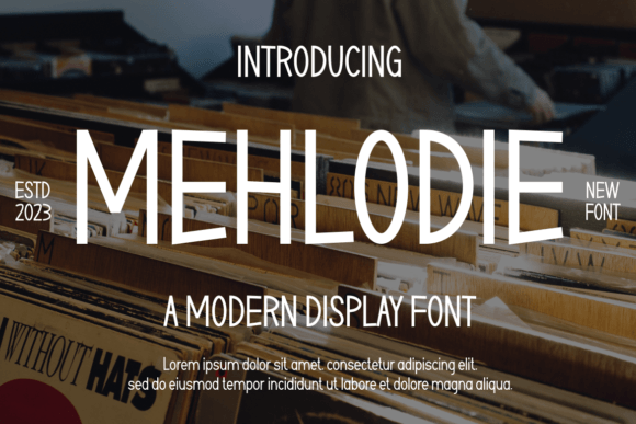 Mehlodie: A Bold Sans Serif Font for Confident Branding