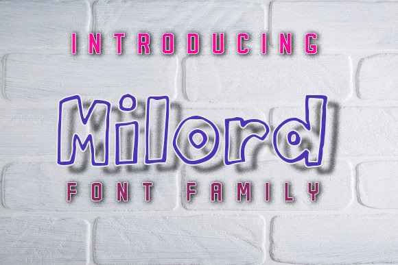 Milord: A Cheerful Comic-Style Typeface for Editorial Joy