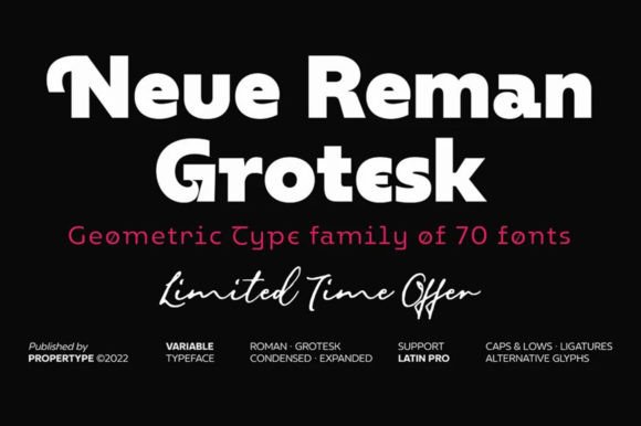 Neue Reman Grotesk: A Thoughtful Display Font for Editorial Calm