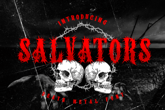 Salvators: A Bold Blackletter Display Font for Editorial Impact