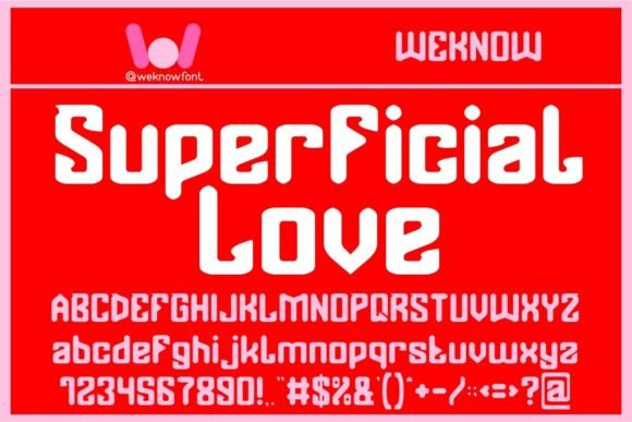 Superficial Love: A Display Font for Editorial Impact
