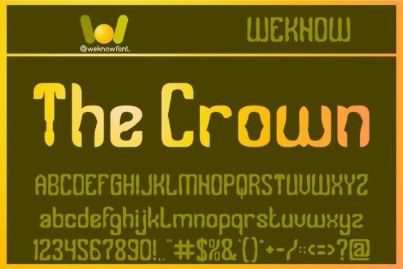 The Crown Display Font for Bold Digital Identity