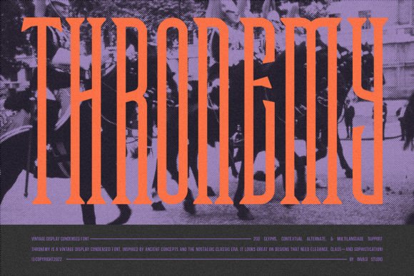 Thronemy: A Serif Font That Feels Like Handcrafted Elegance