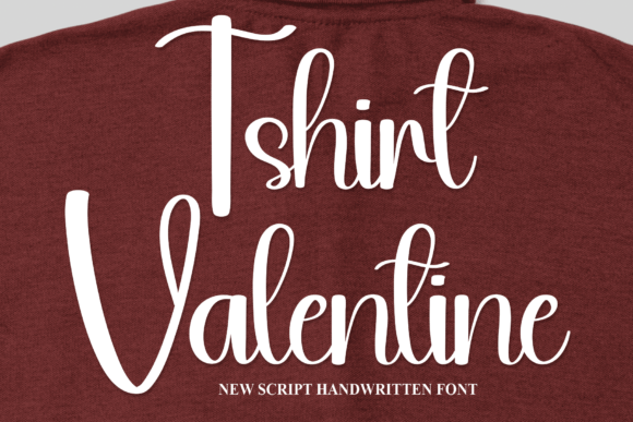 Tshirt Valentine: A Friendly Handwritten Font for Campaign Warmth