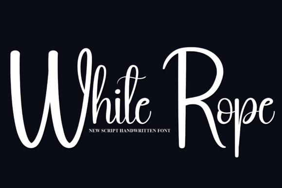 White Rope: A Friendly Handwritten Font for Warm Brand Identities
